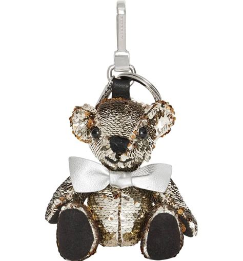 burberry white bow tie|Burberry bag charm.